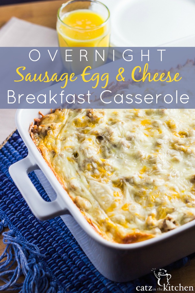 Overnight Sausage Egg Cheese Breakfast Casserole