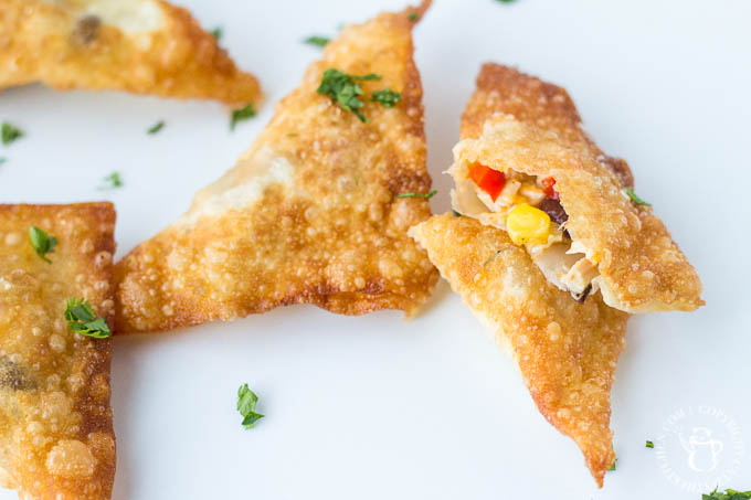 Crunchy, cheesy, and insanely craveable, these southwest wontons are the ultimate appetizer - grab your wontons wrappers and get frying!