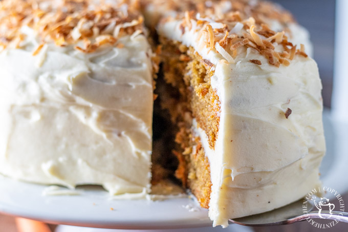 Carrot cake is pretty amazing, but I've got a couple of ideas about how to improve it - one, lose the raisins. Two, add browned butter. Yep. Done. 