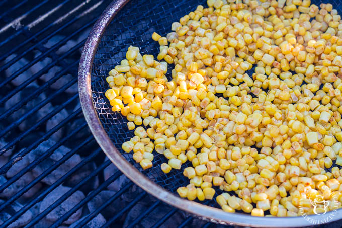 Heat up some corn, chop up some red cabbage, and get your cilantro chopped and ready!