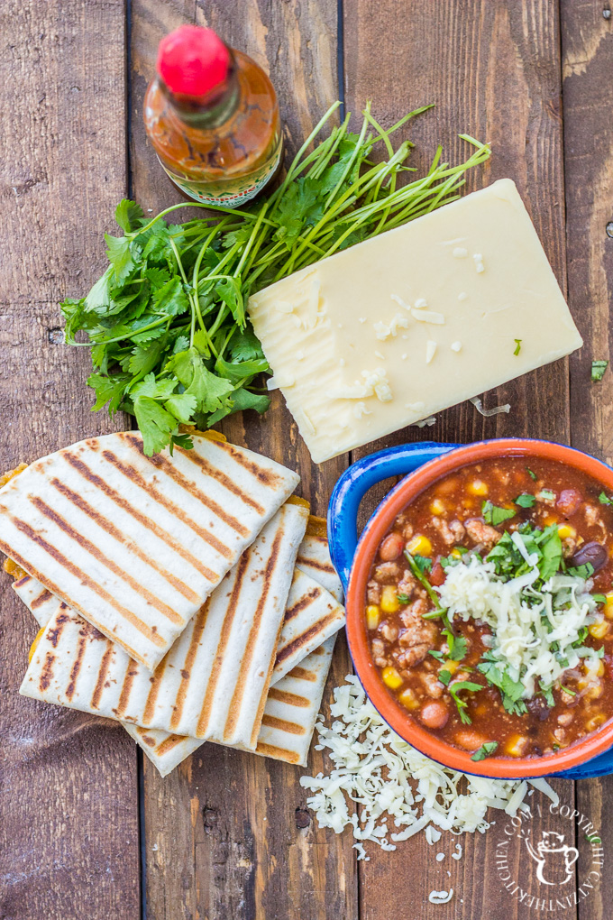 This crockpot taco soup is easy, tasty, and works equally well in fall as well as summer - pair it with some simple quesadillas and you've got a full meal! 