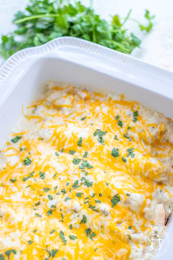 For us, these easy Chicken Enchiladas are classic, one of few recipes we still make from our first year of marriage...you’ll be hooked, too!