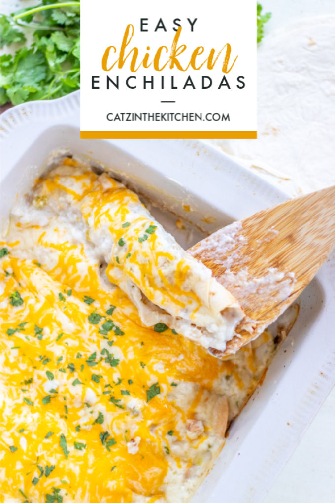 Easy Chicken Enchiladas Recipe For us, these easy Chicken Enchiladas are classic, one of few recipes we still make from our first year of marriage...you’ll be hooked, too!