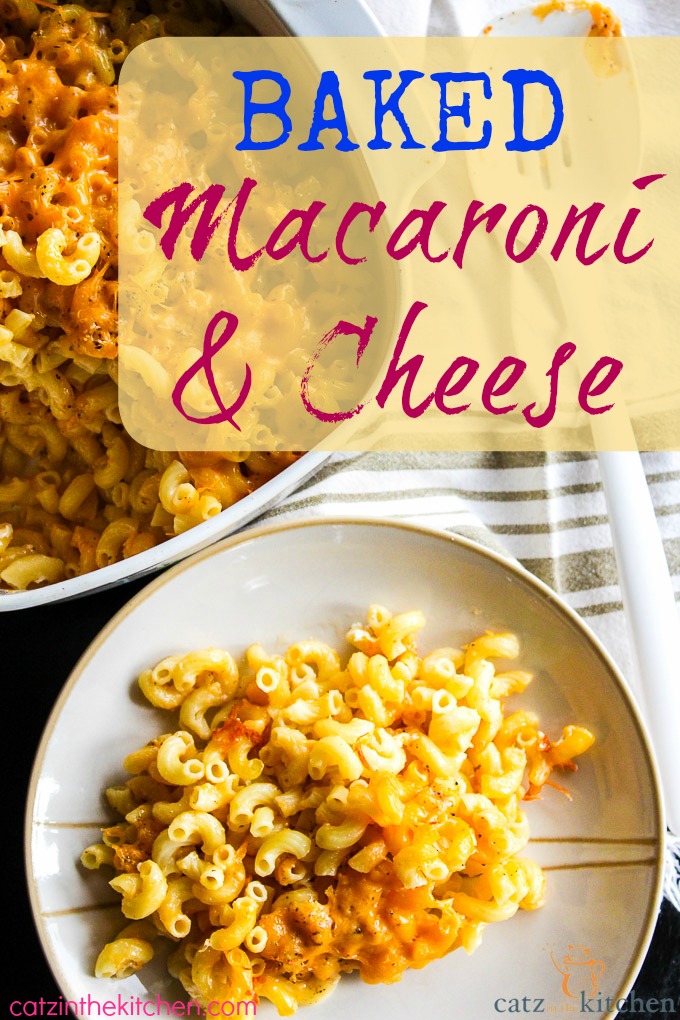 Baked Macaroni & Cheese | Catz in the Kitchen | catzinthekitchen.com #pasta