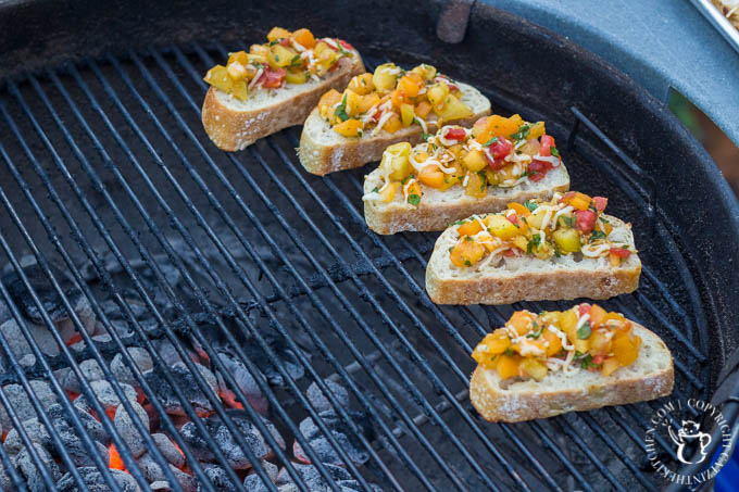 Heirloom Tomato Bruschetta is our favorite, simple go-to recipe for light, healthy summer grilling! This recipe has five ingredients, & is ready in 15 min!