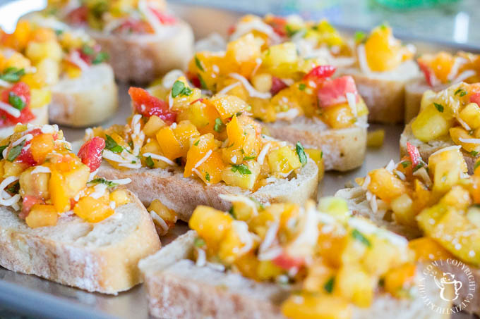 Heirloom Tomato Bruschetta is our favorite, simple go-to recipe for light, healthy summer grilling! This recipe has five ingredients, & is ready in 15 min!