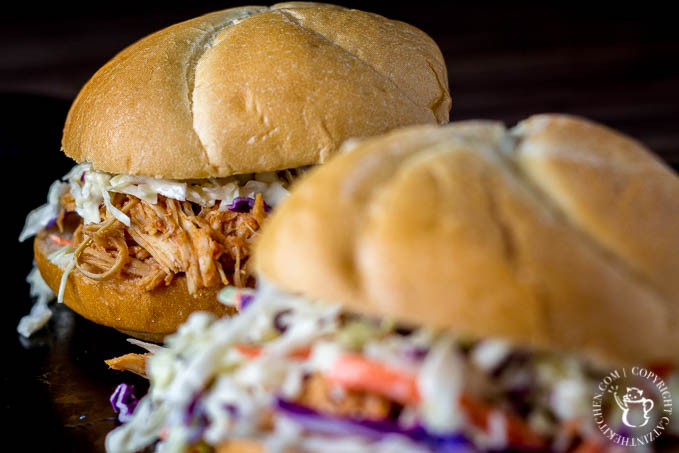 Busy nights don't have to equal pizza or fast food - with 15 min, and just a little planning, you can have these yummy slow-cooker BBQ chicken sandwiches!