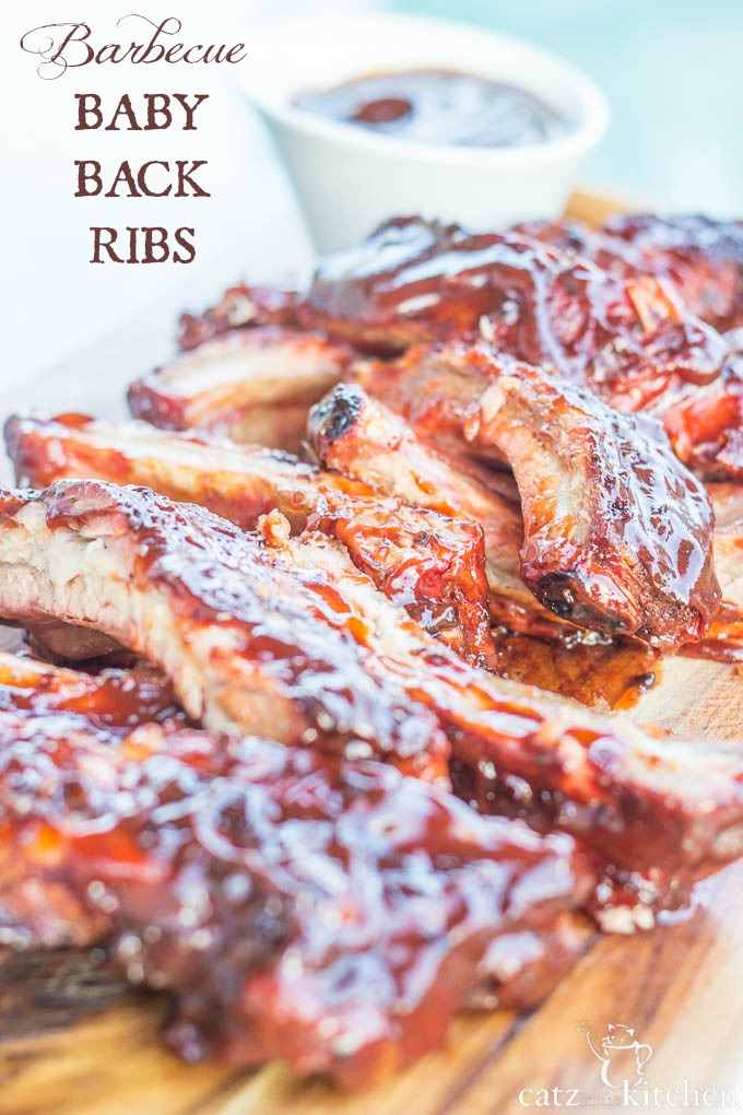 Barbecue Baby Back Ribs | Catz in the Kitchen | catzinthekitchen.com #BBQ #4thofJuly #Ribs