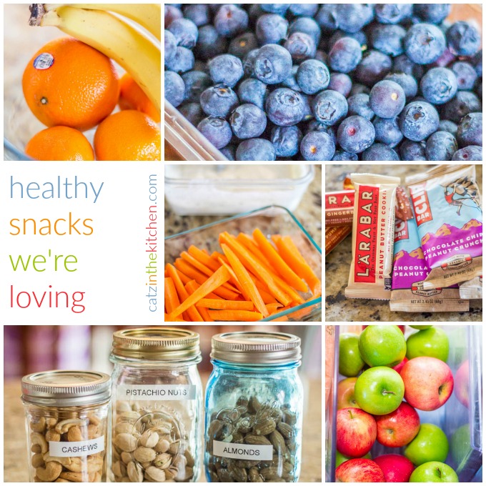 Healthy Snacks We're Loving | Catz in the Kitchen | catzinthekitchen.com | #healthy #snacks