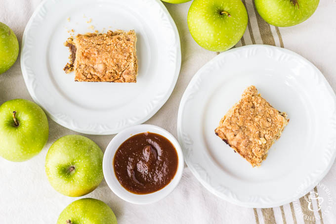 This slightly savory (but mostly sweet) brunch recipe for Irish Apple Butter Coffee Cake is full of warm apple flavor and lots of wonderful spices!