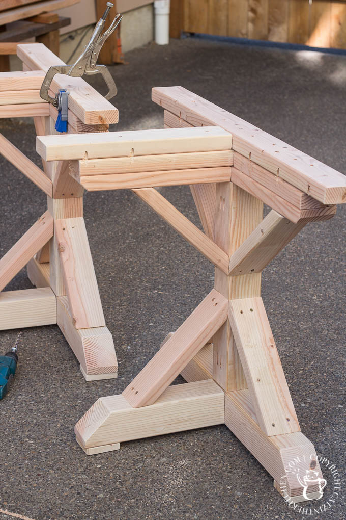 We decided to try this DIY Farmhouse Formal Dining Table project, despite having no experience with building - and we're so glad we did! It's perfect!