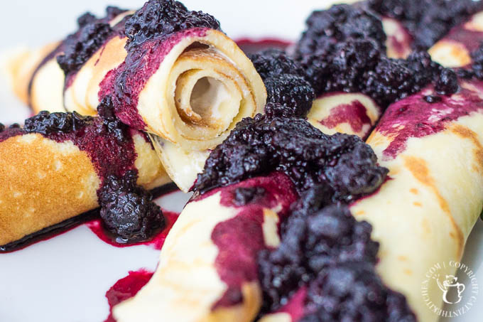 This recipe is a serious melding of savory and sweet, where serrrano chiles meet Oregon raspberries! Try these Savory Black Raspberry Goat Cheese Crêpes!