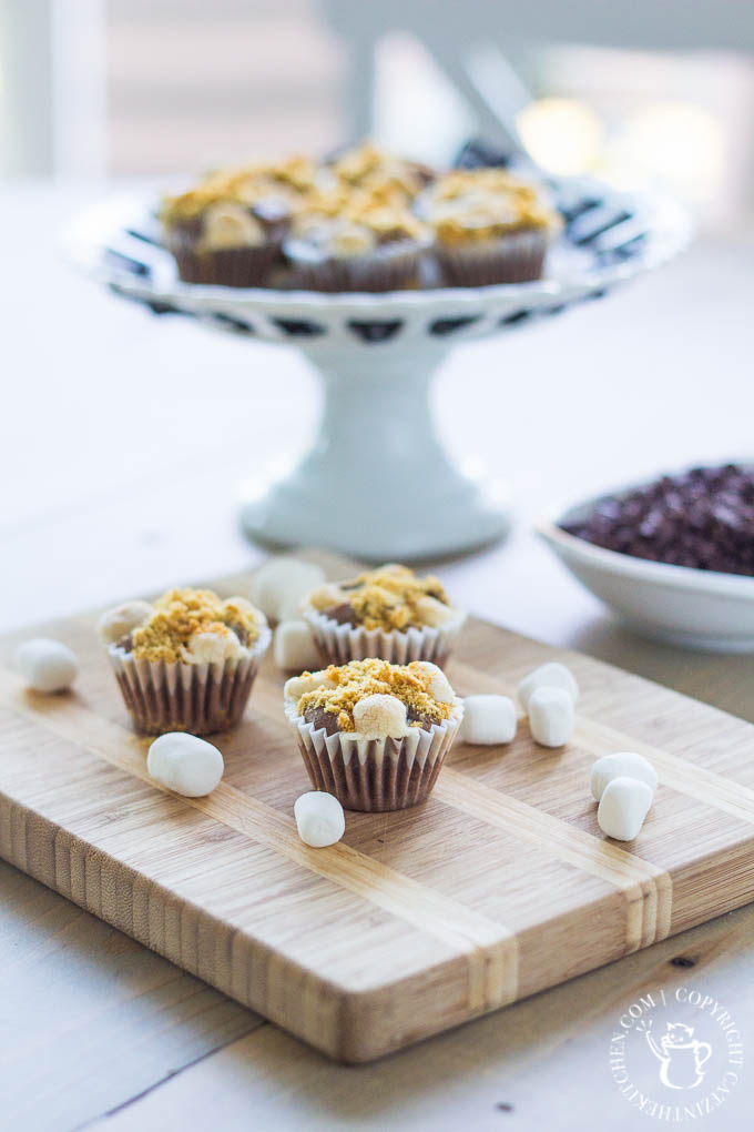 These S'more Brownie Bites are perfect for when you're craving chocolate, sweetness, and marshmallow goodness without the guilt or the fire!