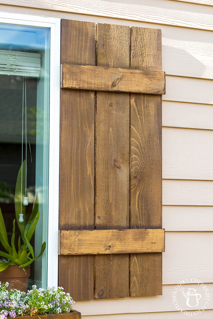 Looking to dress up a plain exterior window? It doesn't get any cheaper, easier, or more flexible than this plan for a DIY Window Box and Shutters!