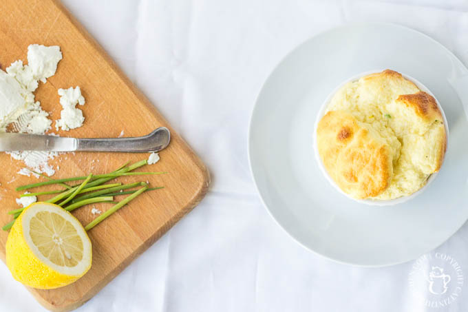 Try something "gourmet" with this chive & goat cheese soufflé! You'll love the flavors...and having something different for breakfast, lunch, or dinner!