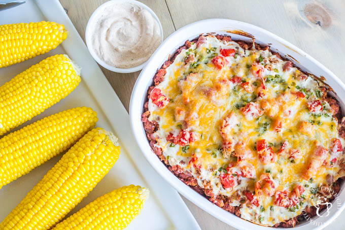 Fiesta Chicken Casserole is one of those excellent, handy recipes you make mostly with pantry staples and leftover ingredients from other dinners!