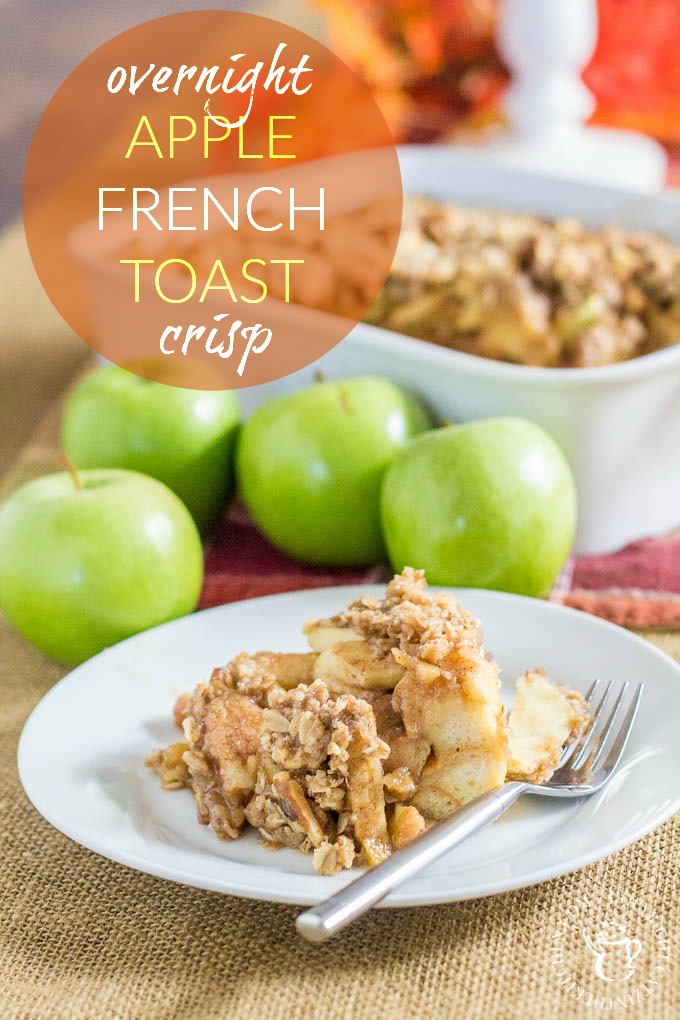 Not a morning person? Make this yummy Overnight Apple French Toast Crisp the night before, & then effortlessly savor the goodness of fall food the next AM!