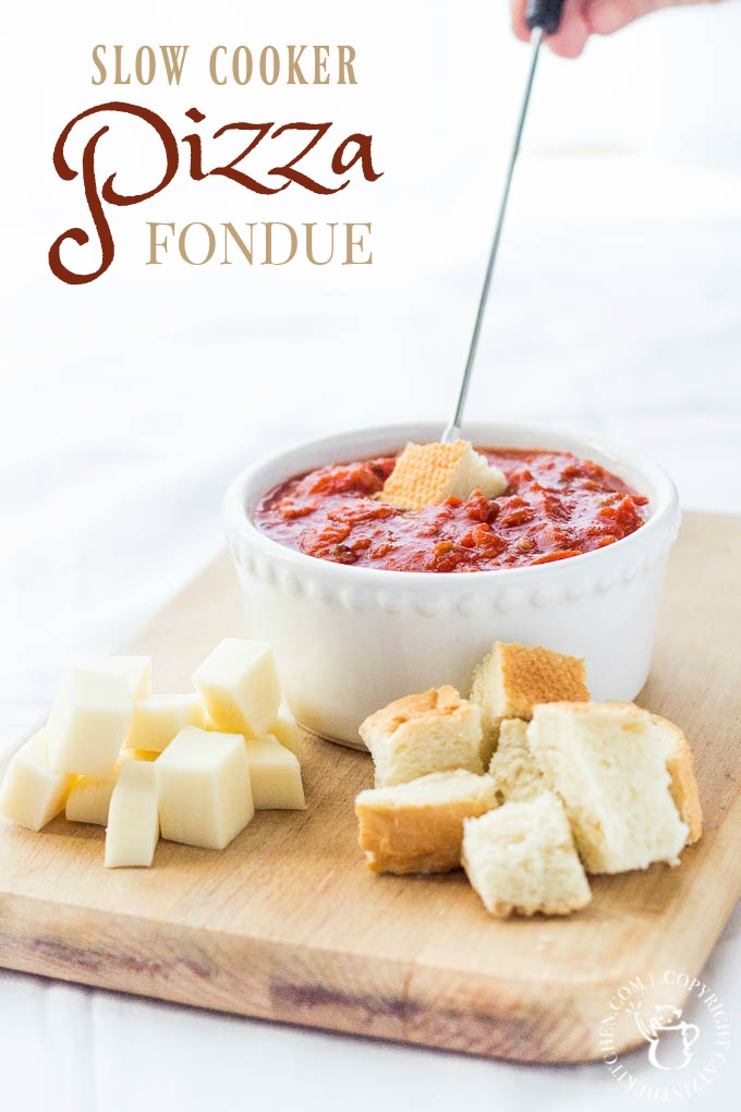 Easy, fun, flexible, and ridiculously kid-friendly, slow-cooker Pizza Fondue is a recipe your little ones will beg for on a regular basis!