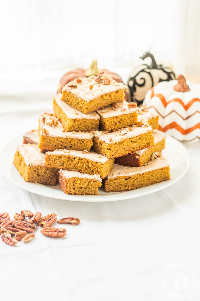 If you're one of those autumn enthusiasts who just can't wait to get fall started, then this recipe for Pumpkin Spice Bars was made for you!