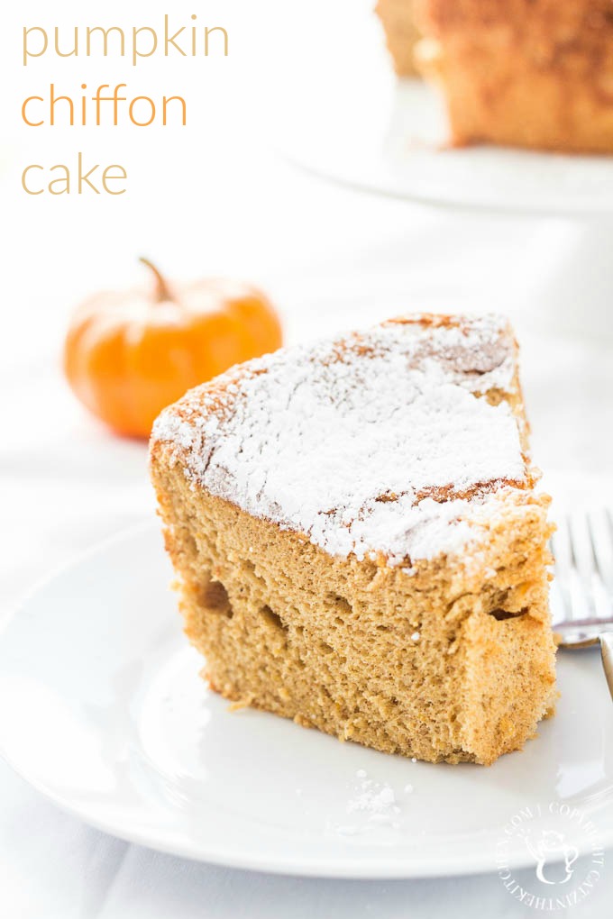 If you're craving cake & beautiful autumn colors or maybe you just NEED CAKE...make this pumpkin chiffon cake. It feels like fall and tastes like fall! 