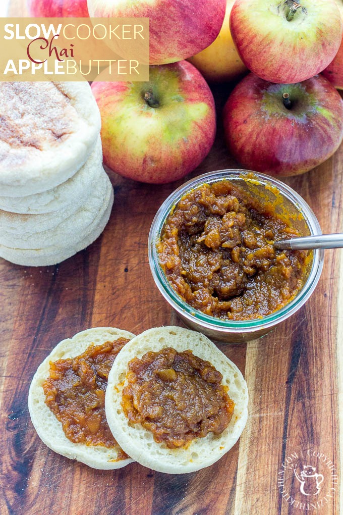 Slow-Cooker Chai Apple Butter is not only easy to make and delicious on almost anything, it makes a great seasonal gift for friends and family! 