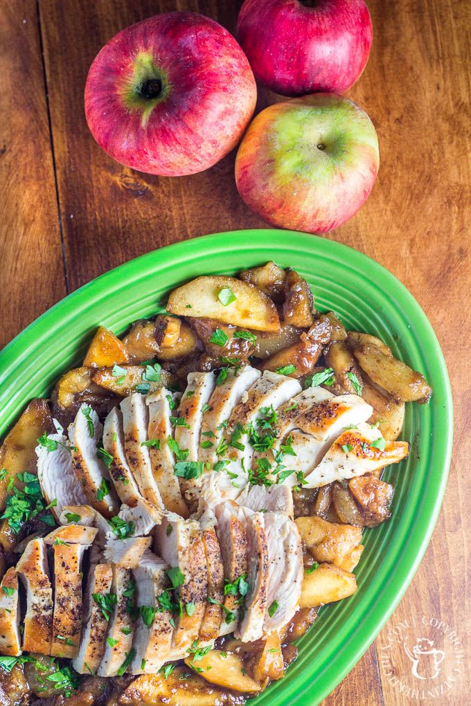 Pan Seared Chicken with Apples and Pears is a yummy, easy, reliable one pan meal that you'll want to make over and over again!