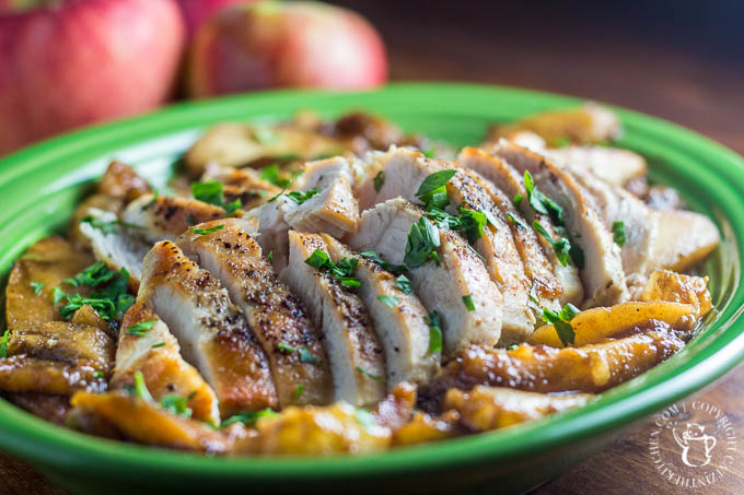 Pan Seared Chicken with Apples and Pears is a yummy, easy, reliable one pan meal that you'll want to make over and over again!