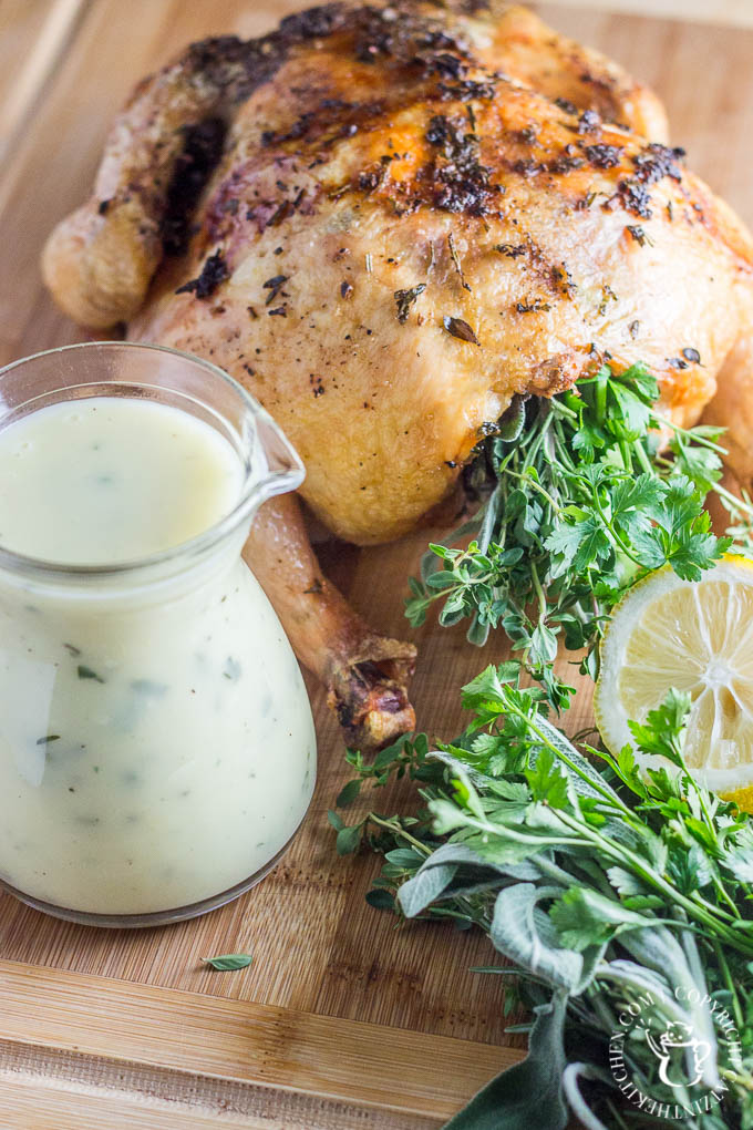 If you're looking for a simple, elegant meal for Valentine's Day, or any holiday, make this roasted chicken with fresh herbs recipe. It doesn't disappoint!