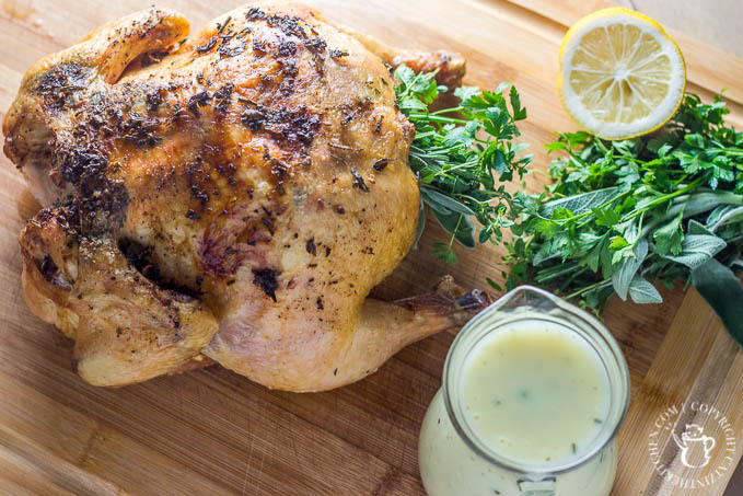 If you're looking for a simple, elegant meal for Valentine's Day, or any holiday, make this roasted chicken with fresh herbs recipe. It doesn't disappoint!