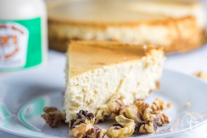 This recipe for Maple Walnut Cheesecake is now one of our family favorites - not too sweet, silky smooth, and just a bit nutty!