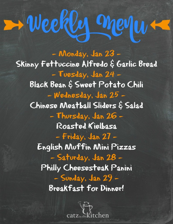 Weekly Menu | Catz in the Kitchen | catzinthekitchen.com | #menu #mealplan