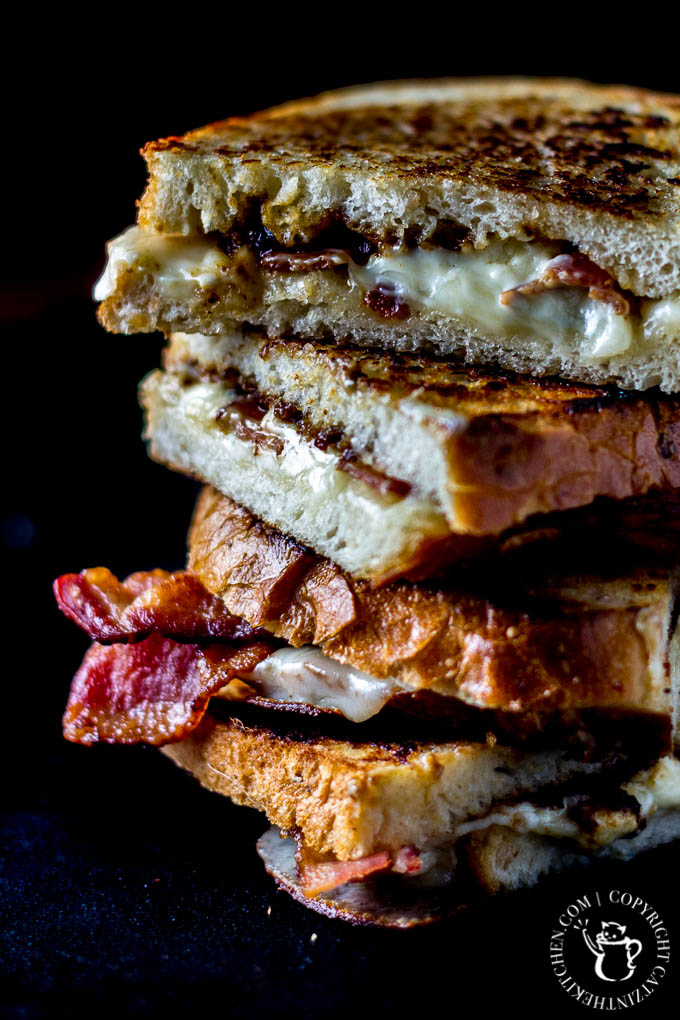 Ready to elevate classic grilled cheese to dizzying new heights? Enter these grilled bacon bleu cheese & fig sandwiches. Mouthwatering is an understatement. 