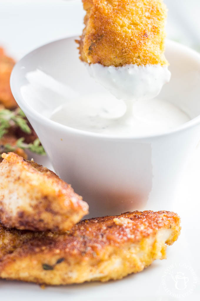 A simple, fun finger food, especially for the kiddos, these easy homemade chicken strips can help replace (or replicate) that run to the deli counter!