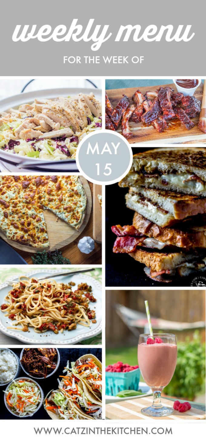 Weekly Menu | Catz in the Kitchen | catzinthekitchen.com | #menu #mealplan