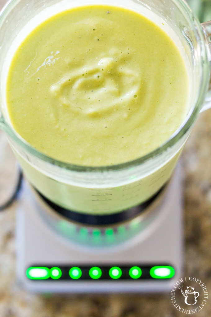 One of our favorite smoothie standbys, what we call the Sunday Morning Smoothie - orange, banana, ginger, mango, pineapple, spinach, coconut, and more!