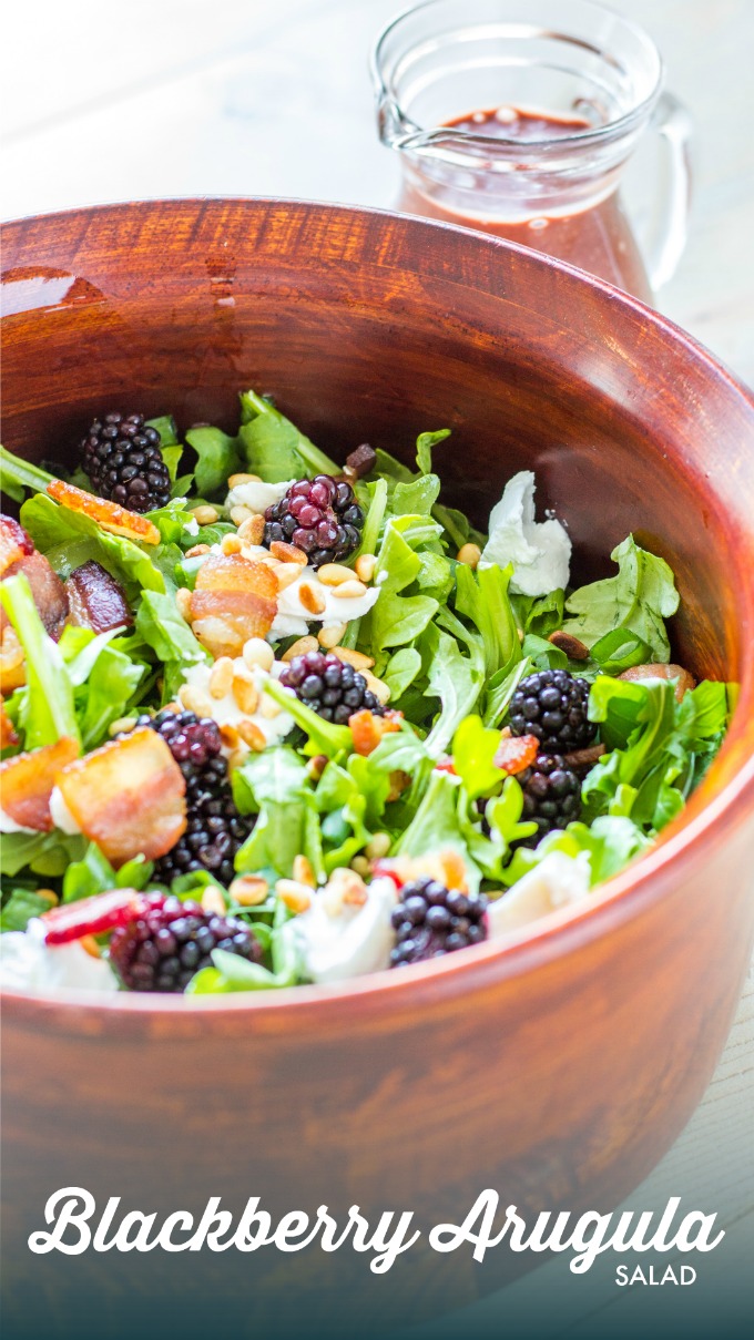 This slightly modified version of Fogo de Chão's delectable Blackberry Arugula Salad is an easy affordable way to get your fix between visits!