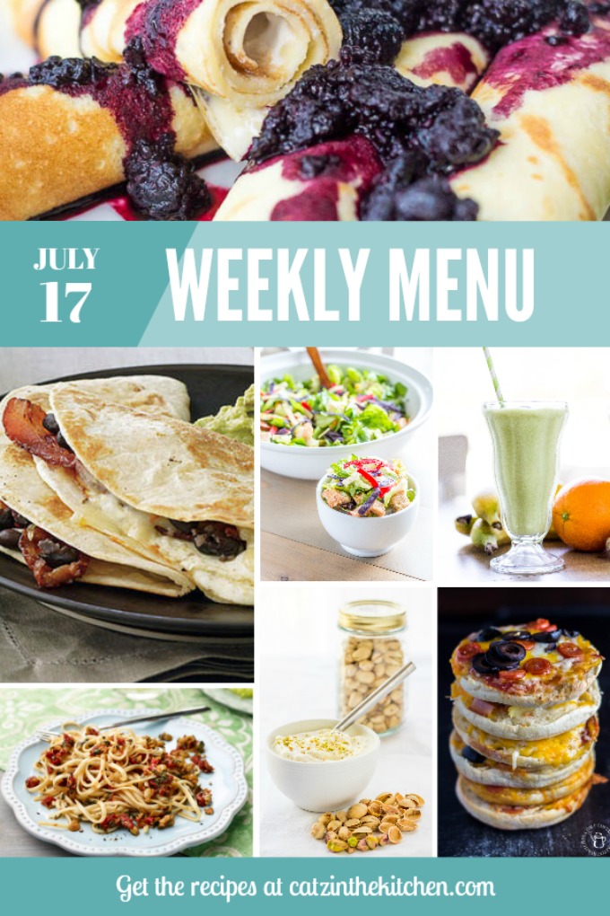 Weekly Menu | Catz in the Kitchen | catzinthekitchen.com | #menu #mealplan