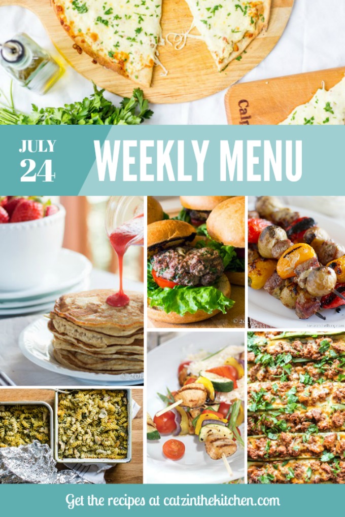 Weekly Menu | Catz in the Kitchen | catzinthekitchen.com | #menu #mealplan