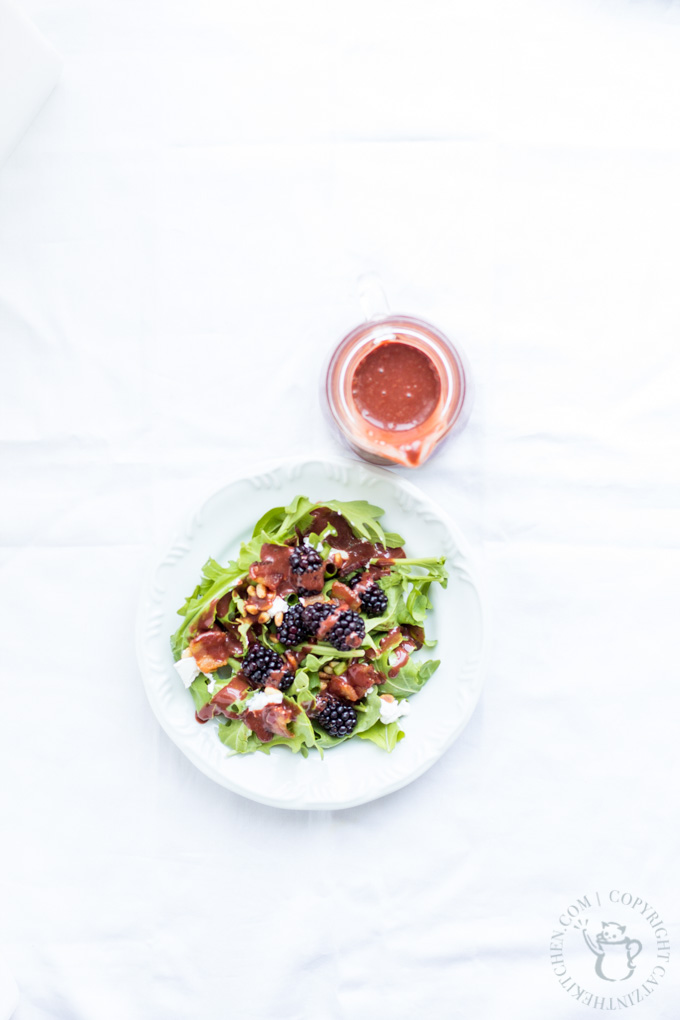 This slightly modified version of Fogo de Chão's delectable Blackberry Arugula Salad is an easy affordable way to get your fix between visits!