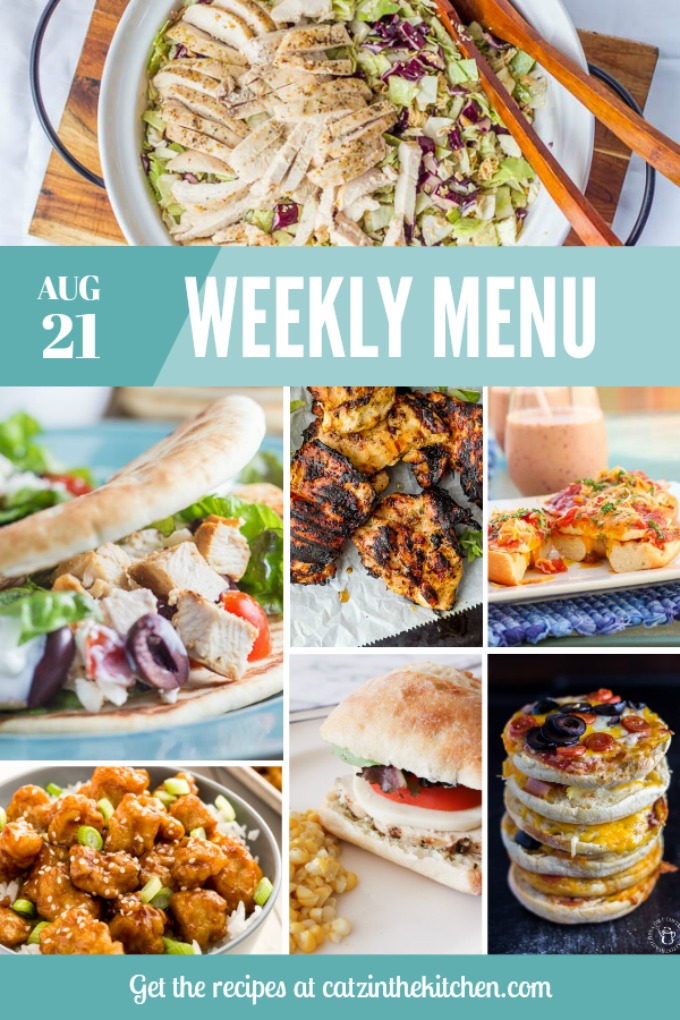 Weekly Menu | Catz in the Kitchen | catzinthekitchen.com | #menu #mealplan