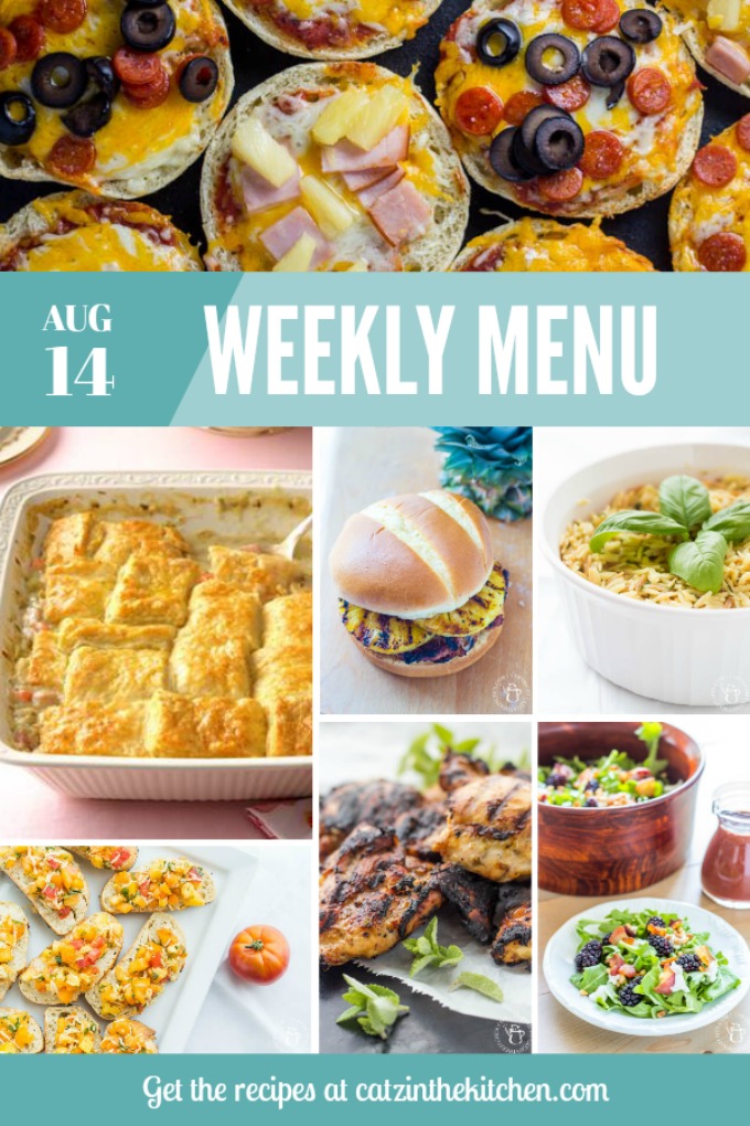 Weekly Menu | Catz in the Kitchen | catzinthekitchen.com | #menu #mealplan