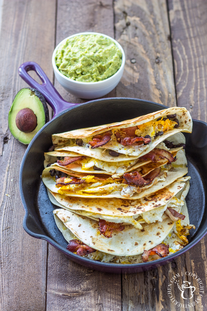 This breakfast quesadilla recipe is one of our family's most requested "breakfasts for dinner"! It is incredibly simple and totally craveable!