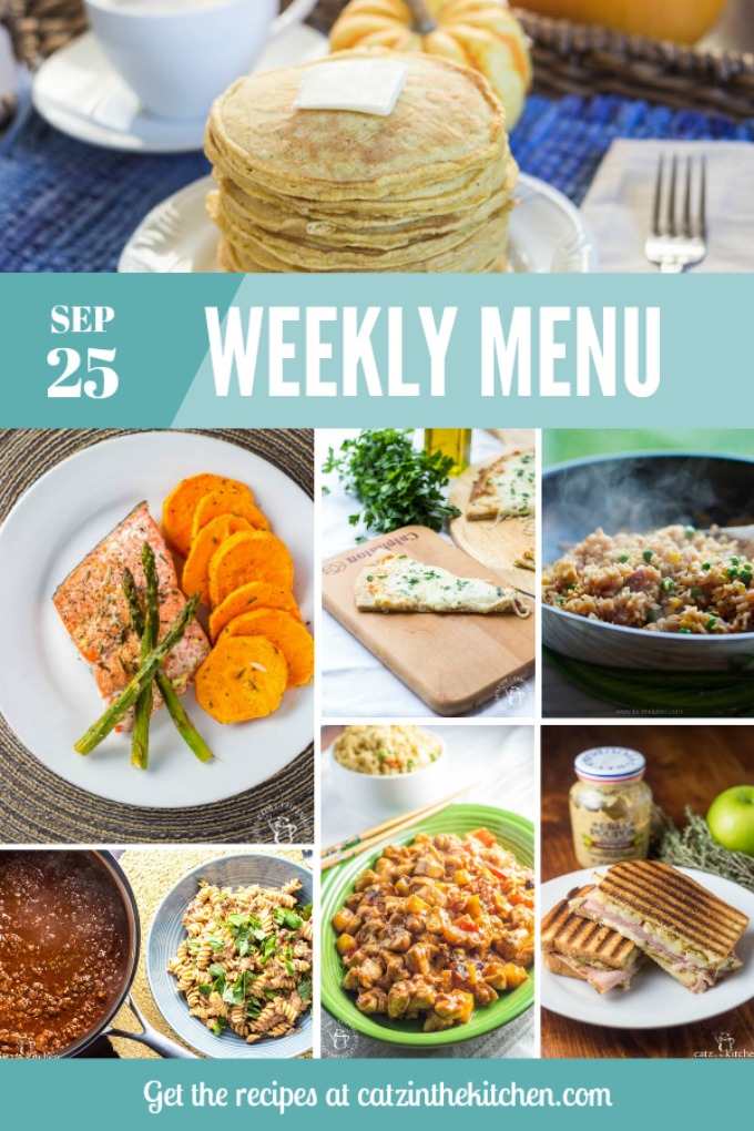 Weekly Menu | Catz in the Kitchen | catzinthekitchen.com | #menu #mealplan