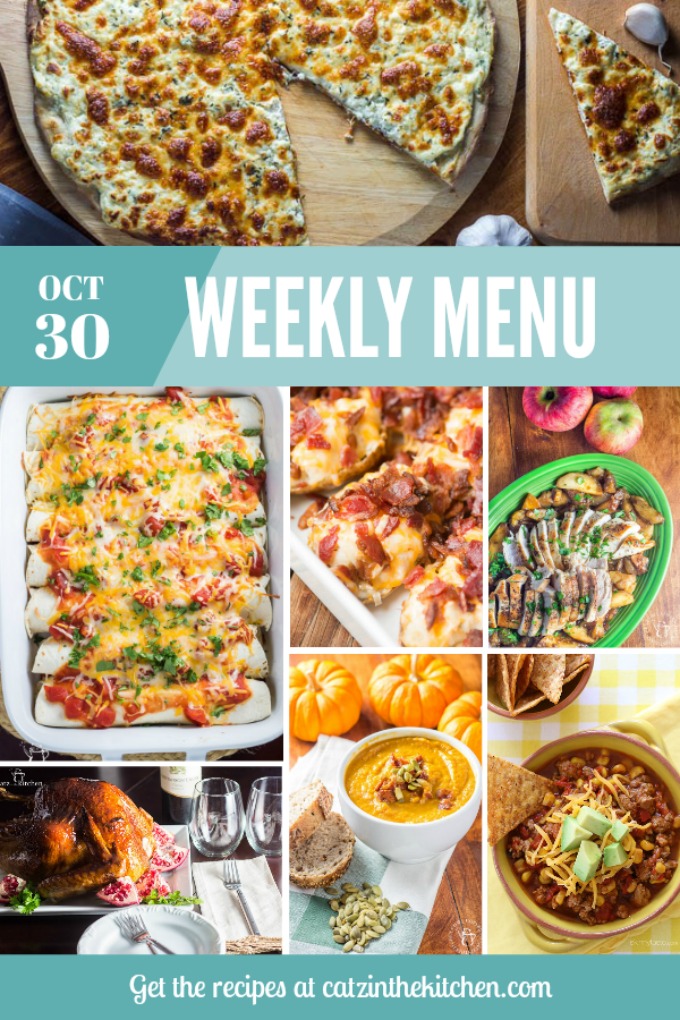 Weekly Menu | Catz in the Kitchen | catzinthekitchen.com | #mealplan