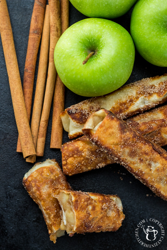 Healthy Apple Pie Egg Rolls