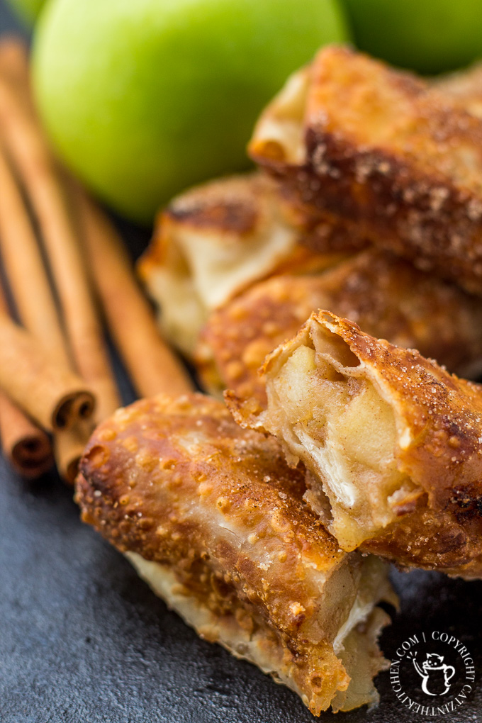 Craving the crunchiness of pie crust and the gooey sweetness of apple pie filling? Try these healthy apple pie egg rolls and skip the guilt!