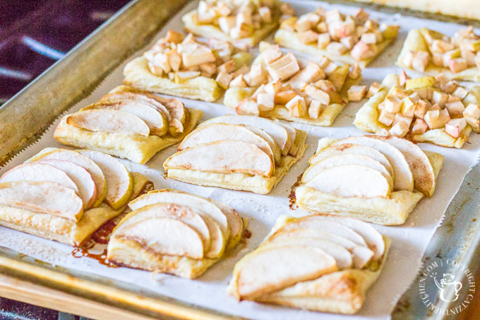 This recipe for apple tartlets couldn't be much easier. A sheet of puff pastry, some apples, and a few pantry ingredients, and you're ready to go! 