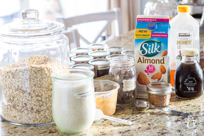 We customize these easy, healthy, & convenient Overnight Oats to make them "His & Hers"! They save us time & money, while keeping us full in the mornings!