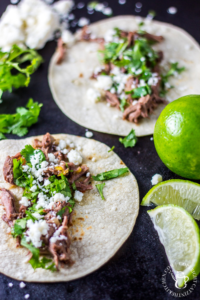 A bit like a slow cooker recipe without the slow cooker, these carne asada street tacos cook low and slow in a dutch oven until they are absolutely irresistible! 