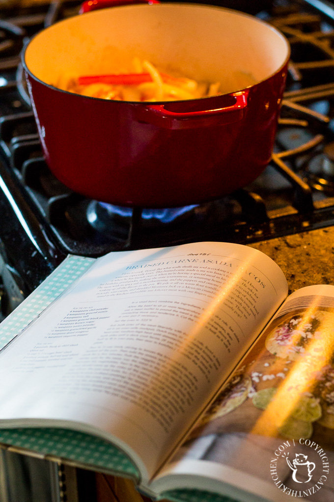 A bit like a slow cooker recipe without the slow cooker, these carne asada street tacos cook low and slow in a dutch oven until they are absolutely irresistible! 